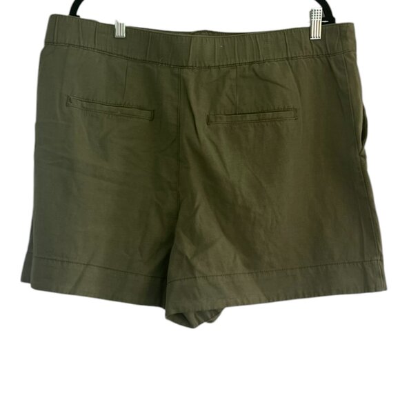 Women's NWT Joie Limited Edition Linen Blend Pleated Shorts Size XL - Picture 4 of 6
